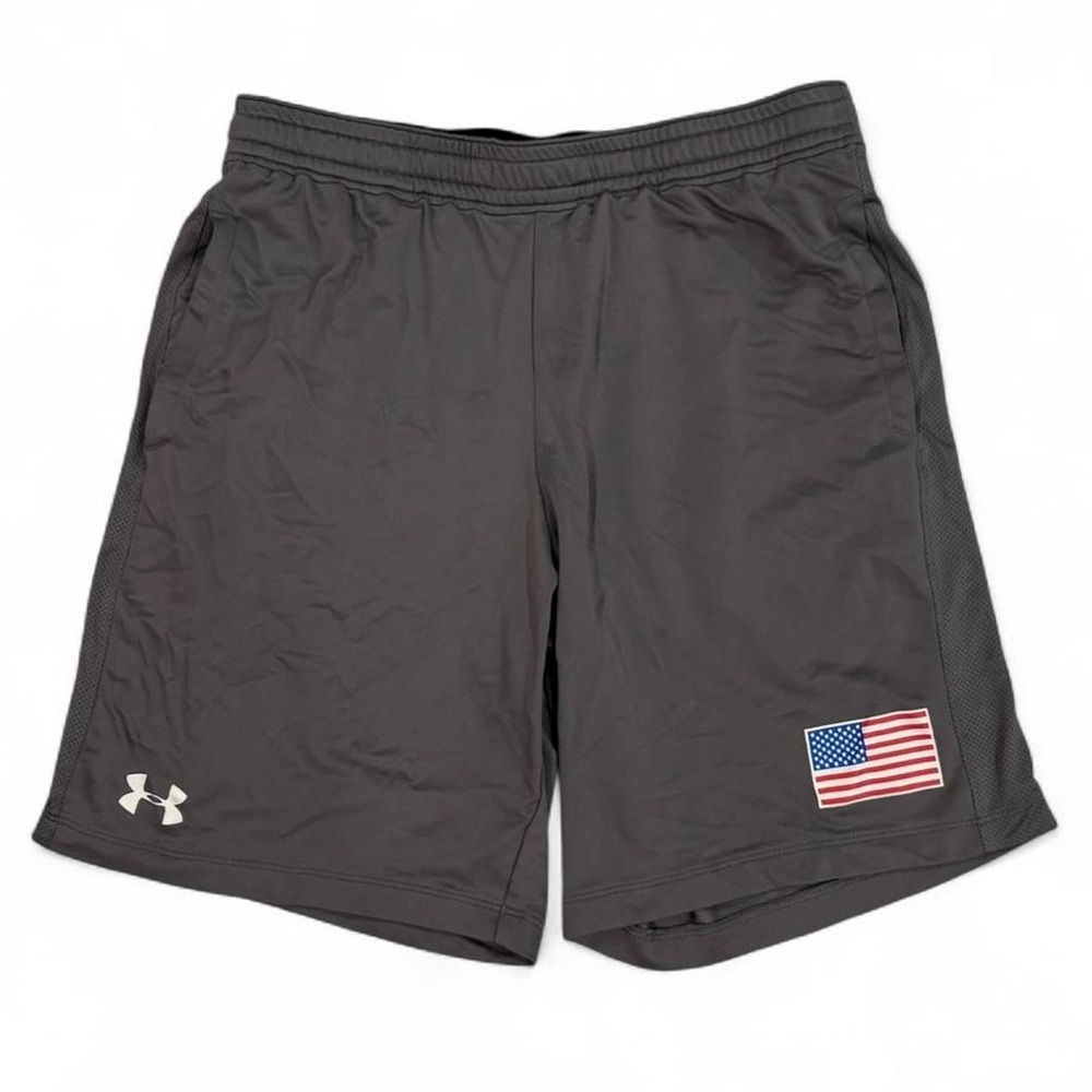 Under Armour Heatgear American Flag athletic shorts